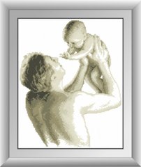 Алмазна вишивка Батько з малюком (квадратні камені, повна зашивання) Dream Art (DA-30443) фото інтернет-магазину Raskraski.com.ua