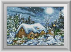 Набір алмазна мозаїка Будинок в снігу Dream Art (DA-31035) фото інтернет-магазину Raskraski.com.ua