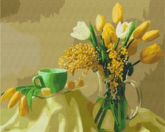 Картина по номерам Желтые тюльпаны (BS9245) (Без коробки)