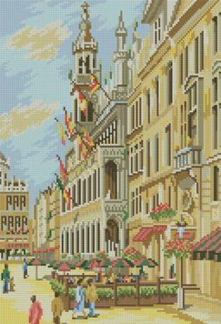 Набір алмазної мозаїки Європейське місто (32 х 44 см) Dream Art (DA-31764) 32 х 44 см фото інтернет-магазину Raskraski.com.ua