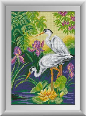 Набір алмазної вишивки Чаплі Dream Art (DA-30697) 26 х 38 см фото інтернет-магазину Raskraski.com.ua