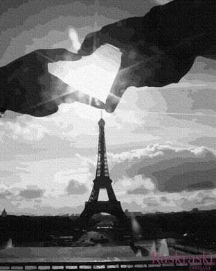 Картина по номерам Любовь и Париж (BRM39254) фото интернет-магазина Raskraski.com.ua