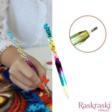 Стилус для алмазной мозаики разноцветный фото интернет-магазина Raskraski.com.ua