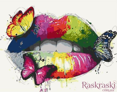 Раскраски по номерам Желаемые уста (ACR-B-10007-AC) ArtCraft фото интернет-магазина Raskraski.com.ua