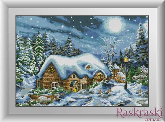 Набор алмазная мозаика Дом в снегу Dream Art (DA-31035, Без подрамника) фото интернет-магазина Raskraski.com.ua