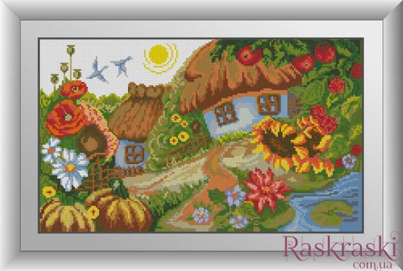 Картина з мозаїки Хуторок Dream Art (DA-30986) фото інтернет-магазину Raskraski.com.ua
