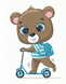 Картина за номерами Ведмедик школяр (MEX7120) BrushMe — фото комплектації набору
