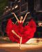 Картина за номерами Балерина в червоному (BRM33808) — фото комплектації набору