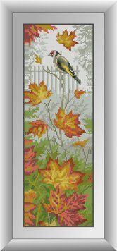 Картина зі страз Осінній щебет Dream Art (DA-30836) 16 x 47 см фото інтернет-магазину Raskraski.com.ua