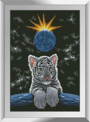 Картина из мозаики Покоритель мира (тигренок) Dream Art (DA-31336, Без подрамника) фото интернет-магазина Raskraski.com.ua