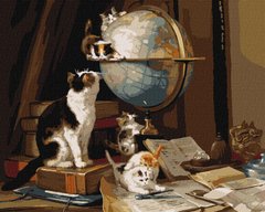 Картина раскраска Любопытные котята ©Henriette Ronner-Knip (KHO4475) Идейка (Без коробки)