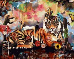 Картина за номерами Величний тигр (BK-GX44818) (Без коробки)