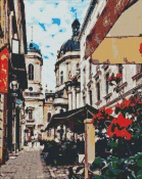 Картина зі страз Чарівний Львів &copy;Личко Євген Ідейка (AMO7229) 40 х 50 см фото інтернет-магазину Raskraski.com.ua