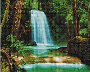 Алмазна живопис Водоспад ColorArt (CLR-SP030) 40 х 50 см фото інтернет-магазину Raskraski.com.ua