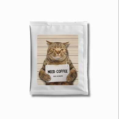 3D-стікер Дріп-кава: Need coffee