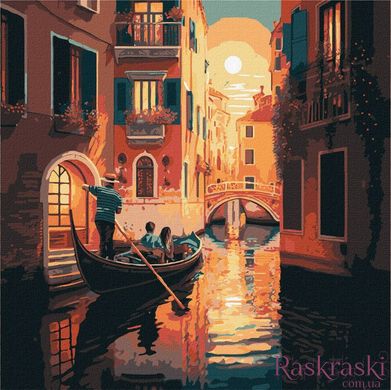 Картина по номерам Романтика Венеции ©art_selena_ua (KHO3637) Идейка (Без коробки)
