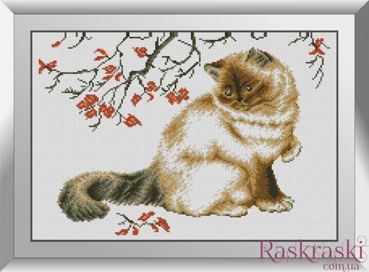 Картина алмазна вишивка Осінній кіт Dream Art (DA-31086) фото інтернет-магазину Raskraski.com.ua