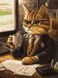Картина раскраска Кот-бизнесмен &copy;art_selena_ua (KHO6682) Идейка (Без коробки) 30 х 40 см