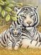 Картина з мозаїки Любов тигриці ТМ Алмазная мозаика (DMF-284) — фото комплектації набору