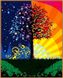 Раскраска по цифрам Дерево счастья (в раме) (NB224R) Babylon — фото комплектации набора