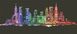 Картина из страз Ночной город ТМ Алмазная мозаика (DM-368, Без подрамника) — фото комплектации набора