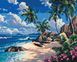 Раскраски по номерам Дальний пляж (KH2234) Идейка — фото комплектации набора