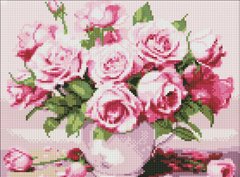 Набор алмазной вышивки Розовые розы ©art_selena_ru Идейка (AMO7906, На подрамнике) фото интернет-магазина Raskraski.com.ua
