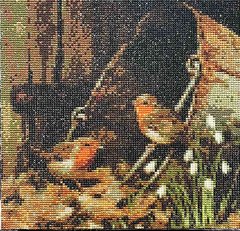Картина алмазная вышивка Птичий домик Диамантовые ручки (GU_178571, На подрамнике) фото интернет-магазина Raskraski.com.ua