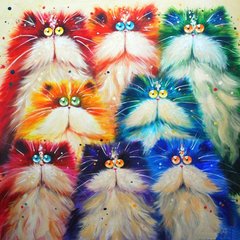 Алмазная живопись Разноцветные котята My Art (MRT-TN263, На подрамнике) фото интернет-магазина Raskraski.com.ua