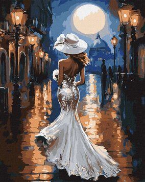Картина за номерами Вечір стилю &copy;art_selena_ua (KH8553) Ідейка 40 х 50 см фото інтернет-магазину Raskraski.com.ua