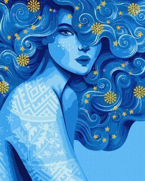 Картина за номерами Холодна краса &copy;pollypop92 (KH2587) Ідейка 40 х 50 см фото інтернет-магазину Raskraski.com.ua