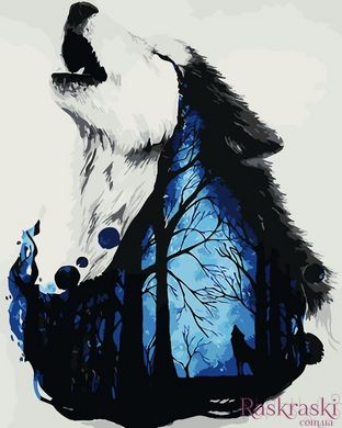 Картина по номерам Мистический волк (AS0063) ArtStory фото интернет-магазина Raskraski.com.ua