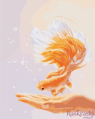 Розмальовка по номерах Золота рибка (AS0887) ArtStory фото інтернет-магазину Raskraski.com.ua