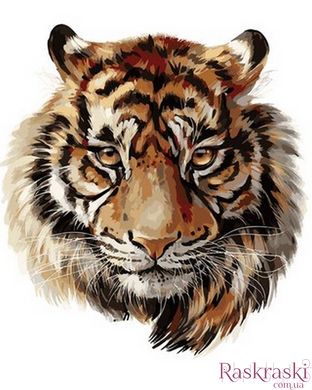 Рисование по номерам Царственный тигр (VP1018) Babylon фото интернет-магазина Raskraski.com.ua