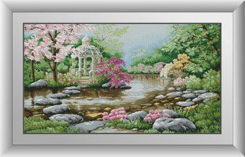 Алмазна мозаїка Альтанка в парку Dream Art (DA-30700) 54 х 97 см фото інтернет-магазину Raskraski.com.ua