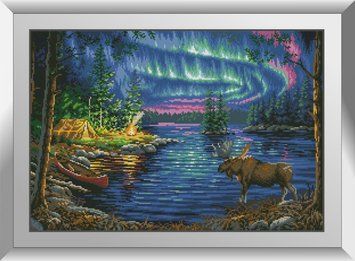 Картина алмазами Северное сияние Dream Art (DA-31087, Без подрамника) 44 x 64 см фото интернет-магазина Raskraski.com.ua