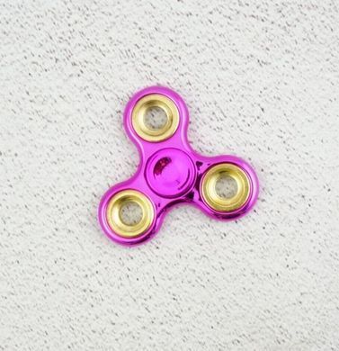 Спіннер Tri Fidget Металик (Рожево-Жовтий)
