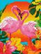 Картина из мозаики Пара фламинго Никитошка (EJ986, На подрамнике) — фото комплектации набора