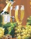 Картина за номерами Виноград з шампанським (PGX30459) Brushme Premium — фото комплектації набору