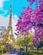 Картина за номерами Париж. цвітіння вишні (BRM3777) — фото комплектації набору