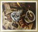 Набор алмазная мозаика Аромат кофе (GL72218) Диамантовые ручки (GU_188147, На подрамнике) — фото комплектации набора