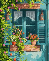 Картина по номерам Дом в саду ©art_selena_ua (KHO6348) Идейка (Без коробки)