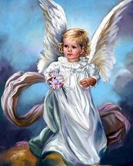 Картина из страз Небесный ангел My Art (MRT-TN925, На подрамнике) фото интернет-магазина Raskraski.com.ua