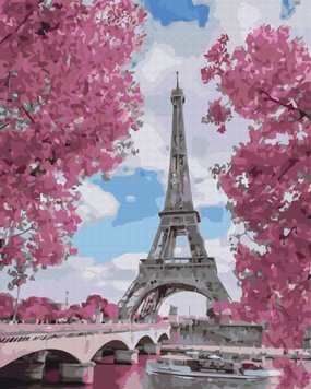 Картина за номерами Магнолія в Парижі (BS29271) BrushMe (Без коробки)