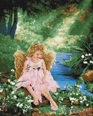 Картина из мозаики Ангел в лесу Никитошка (GJ3879, На подрамнике) фото интернет-магазина Raskraski.com.ua