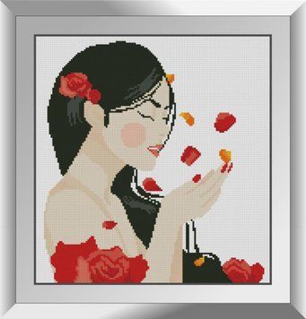 Алмазная мозаика Шепот лепестков Dream Art (DA-31138, Без подрамника) 35 x 37 см фото интернет-магазина Raskraski.com.ua