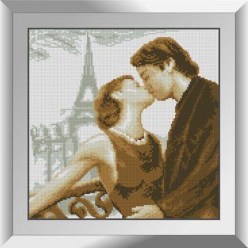 Мозаика алмазная Парижский поцелуй Dream Art (DA-31288, Без подрамника) 35 x 35 см фото интернет-магазина Raskraski.com.ua