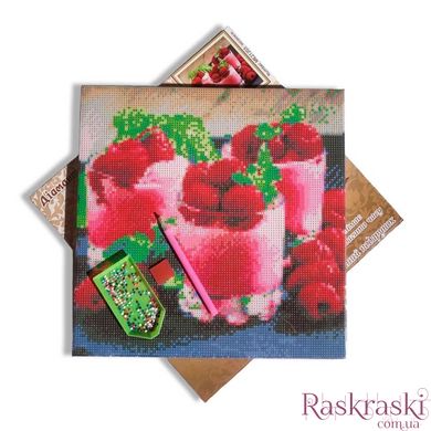 Картина из мозаики Париж в розовых красках (ME24914) Диамантовые ручки (GU_178206, На подрамнике) фото интернет-магазина Raskraski.com.ua