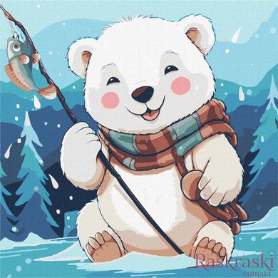 Картина по номерам Зимняя рыбалка ©art_selena_ua (KHO6533) Идейка (Без коробки)