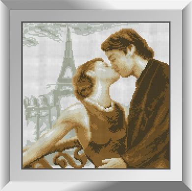 Мозаика алмазная Парижский поцелуй Dream Art (DA-31288, Без подрамника) 35 x 35 см фото интернет-магазина Raskraski.com.ua